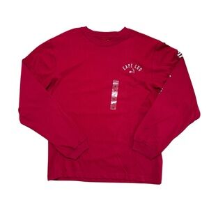 NEW Cape Cod Long Sleeve Spell Out T-Shirt Cuffy's Size Medium